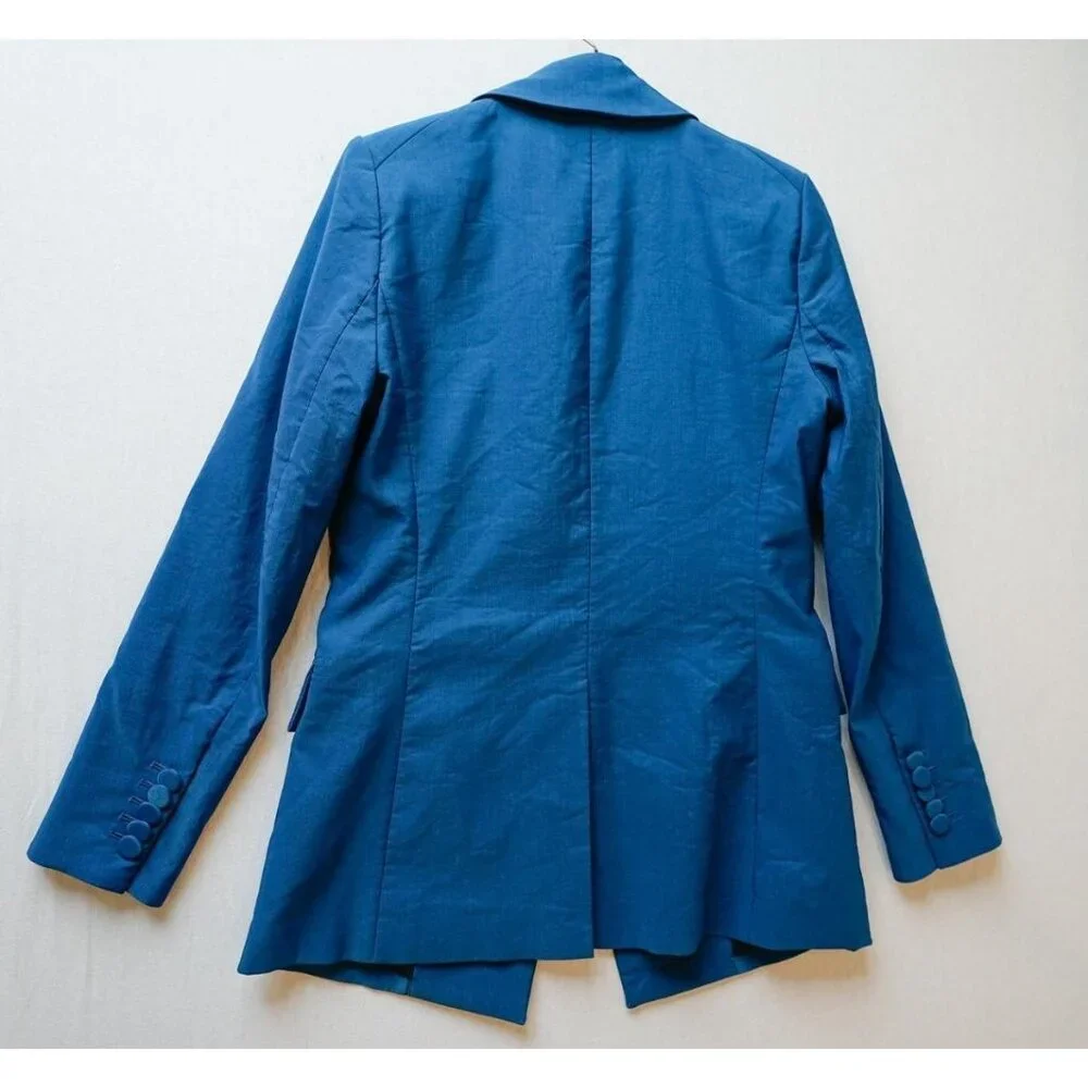 Veronica Beard Pant Suit Set Dickey Jacket Blazer Size 8 Cerulean Blue NWT - Picture 5 of 7
